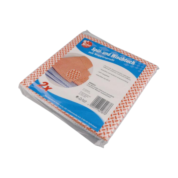 Profi Power Spül- und Wischtuch mit Noppenprofil, 2 Stück